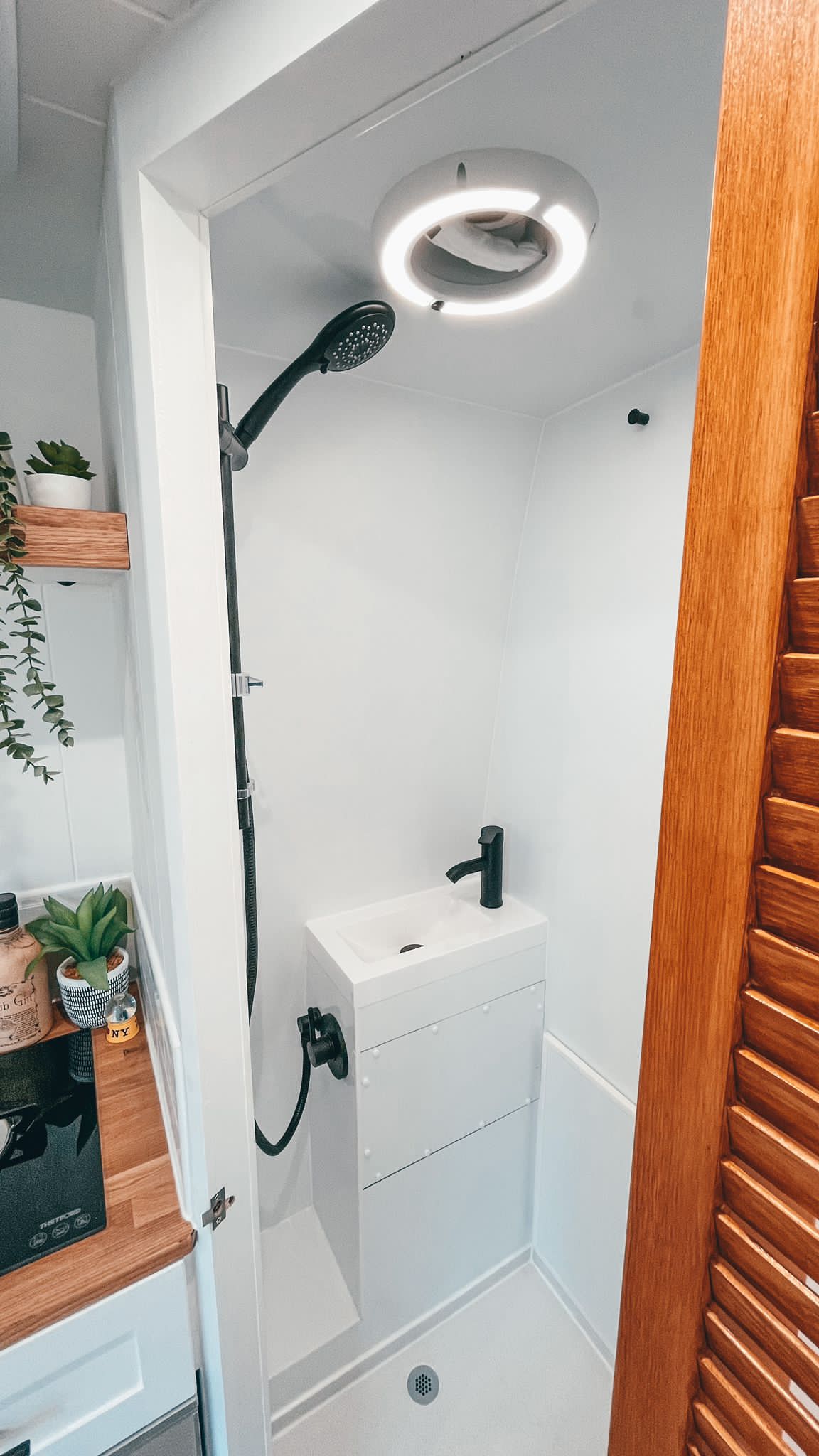 Private indoor shower